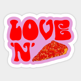 Love 'n' Pizza Sticker